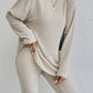 Ribbed Top Skinny Pants Set