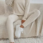 Ribbed Top Skinny Pants Set